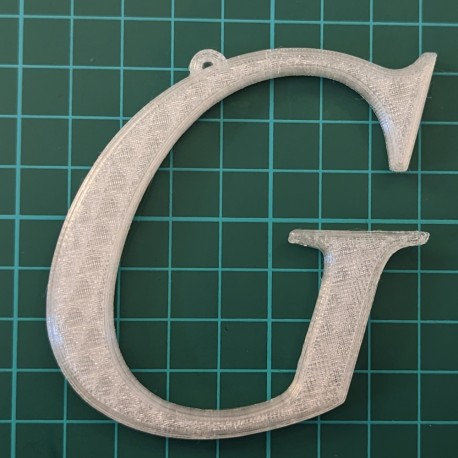 Letters for key rings 75mm